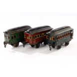 3 Märklin Wagen 1884 und 1885, Spur 0, CL, LS, L 13, Z 3