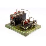 Doll Dampfmaschine mit Armaturen und Brenner, NV, LS, Lötstellen, L 30, Z 3-4