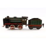 Märklin B-Dampflok 880, Spur 0, blau/schwarz, mit Tender, Uhrwerk NV, LS, Z 4