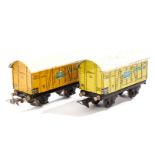 2 Märklin Bananenwagen, Spur H0, Blech, LS, Z 3