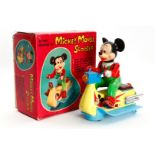 TM Japan Automat ”Mickey Mouse Scooter”, batteriebetrieben, leichte Alterungs- und