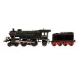 Märklin 2-B-1 Dampflok ECE 64/13021, Spur 1, uralt, elektr., Starkstrom, blau/grau, HL, mit