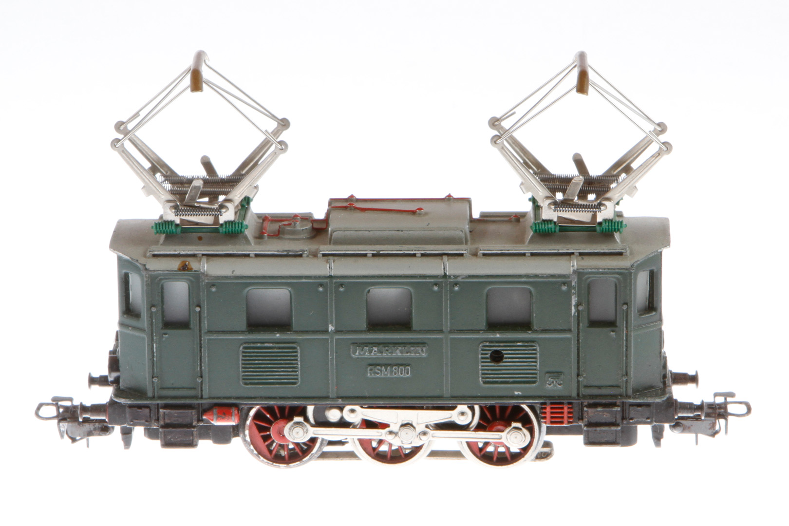 Märklin E-Lok RSM 800, Spur H0, Guss, grün, LS und Alterungsspuren, Z 3