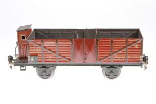 Märklin Hochbordwagen 1771, Spur 1, CL, mit BRH und 2x2 LT (ergänzt), L 27, Z 4
