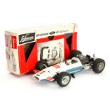 Schuco Rennwagen Brabham Ford Formel I, 356 175, Uhrwerk def., Spoiler fehlt, L 24, OK, Z 3