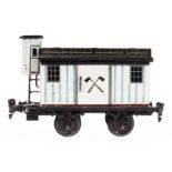 Märklin Hackerbräu Bierwagen 1907, Spur 1, uralt, HL, 2 ST, BRHh, Dach stark gealterter Lack,