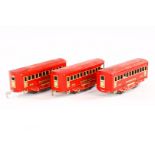 3 Lionel Personenwagen, Spur 0, CL, LS, L 14,5, Z 3