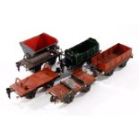 5 Märklin Güterwagen, Spur 0, HL, NV, LS, L 13, Z 4