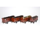 4 Märklin Gepäckwagen 1873/1875, Spur 1, CL, L 20 und 24,5, Z 4