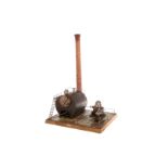 Bing Dampfmaschine ”Vanna” 13676/2, liegender Kessel, KD 7, in rundem Kesselhaus, mit Armaturen,