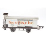 Märklin Seefischewagen 1991, Spur 1, HL, mit 2 ST, BRHh und versch. Kupplungen, tw nachlackiert, L