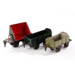 3 Märklin Güterwagen, Spur 0, HL, NV, LS, L 11, Z 4