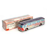 Cargstan / NGS ”Beep - Beep Greyhound Lines” Nr. 2505-1, Japan, batteriebetrieben, tw LS/RS, L 51,