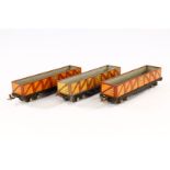 3 Lionel offene Güterwagen 1717, Spur 0, CL, LS, L 24, Z 3