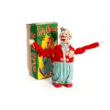 TM Japan Automat ”Jolly Clown”, Uhrwerk intakt, H 18, tw besch. OK, Z 2