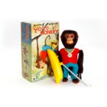 YANO MAN Japan Automat ”Yo-Yo Monkey” Nr. 5897, H 28, OK, Z 2