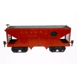 Märklin amerik. Selbstentladewagen 2929, Spur 1, HL, mit Bremsspindel, 4A, leichte