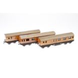 3 TTR Wagen LNER, Spur H0, CL, LS und Alterungsspuren, L 17, Z 3