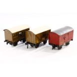 3 Bing Güterwagen, Spur 0, CL, Puffer NV, LS, L 14, Z 3
