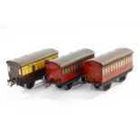 3 Hornby Wagen, Spur 0, CL, LS, L 16, Z 4