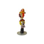 Kunstobjekt Murano Clown, H 73 cm. (Kein Versand, für Selbstabholer oder Spedition)