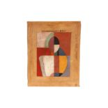 Ölgemälde Kubismus, ”Ikona”, Öl/LW, Umfeld Malewitsch, 20er Jahre, unten rechts bezeichnet, 40 x