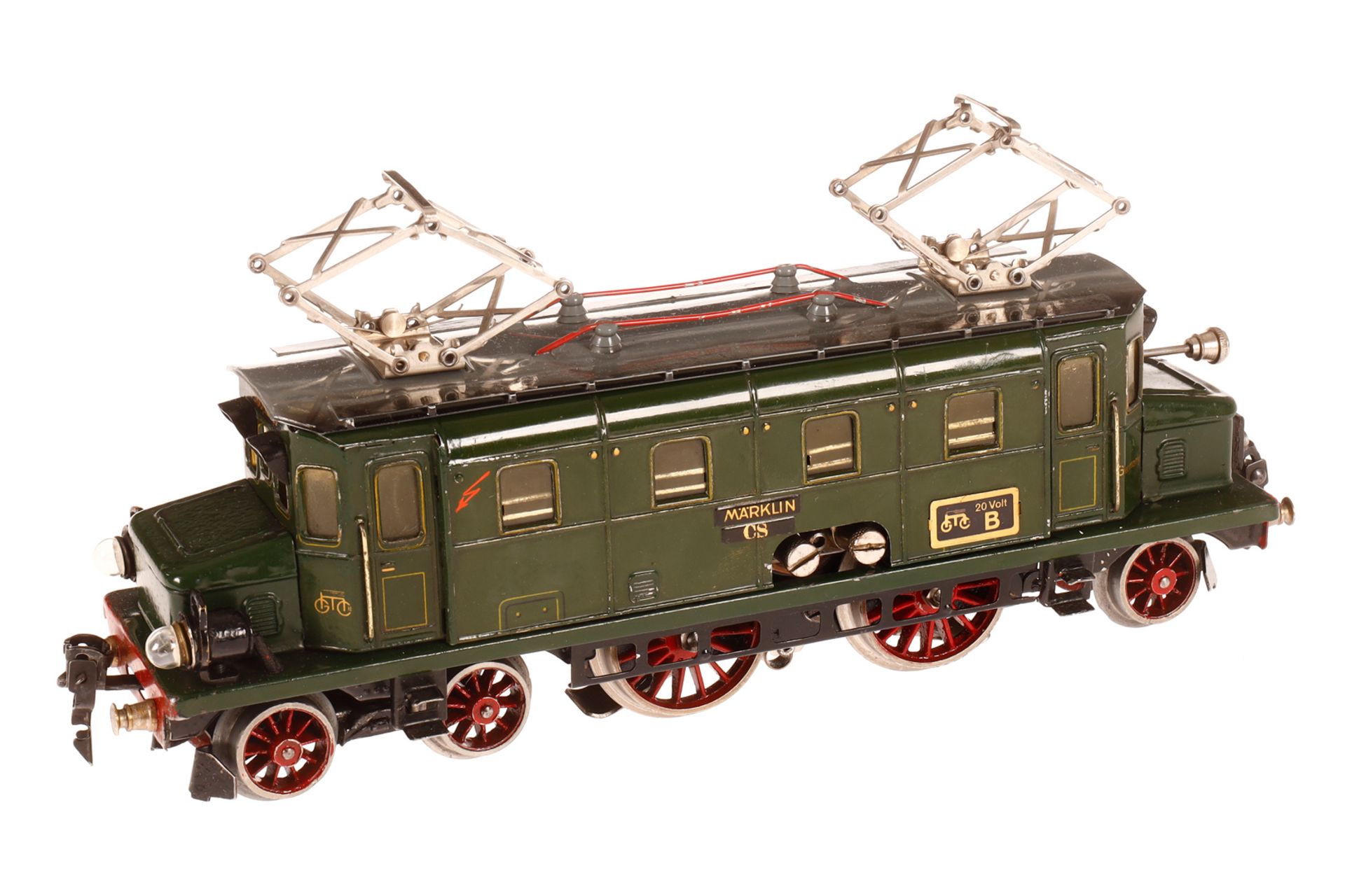 Märklin 2-B-1 E-Lok CS 66/12920, Spur 0, elektr., grün CL, graues Dach mit bewegl. Pantographen,