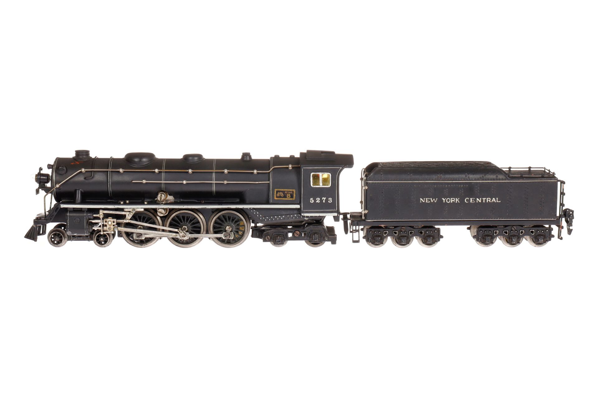 Märklin amerik. 2-C-2 Dampflok ”Hudson 5273” AHR 66/13020, Spur 0, elektr., schwarz, mit Tender ”