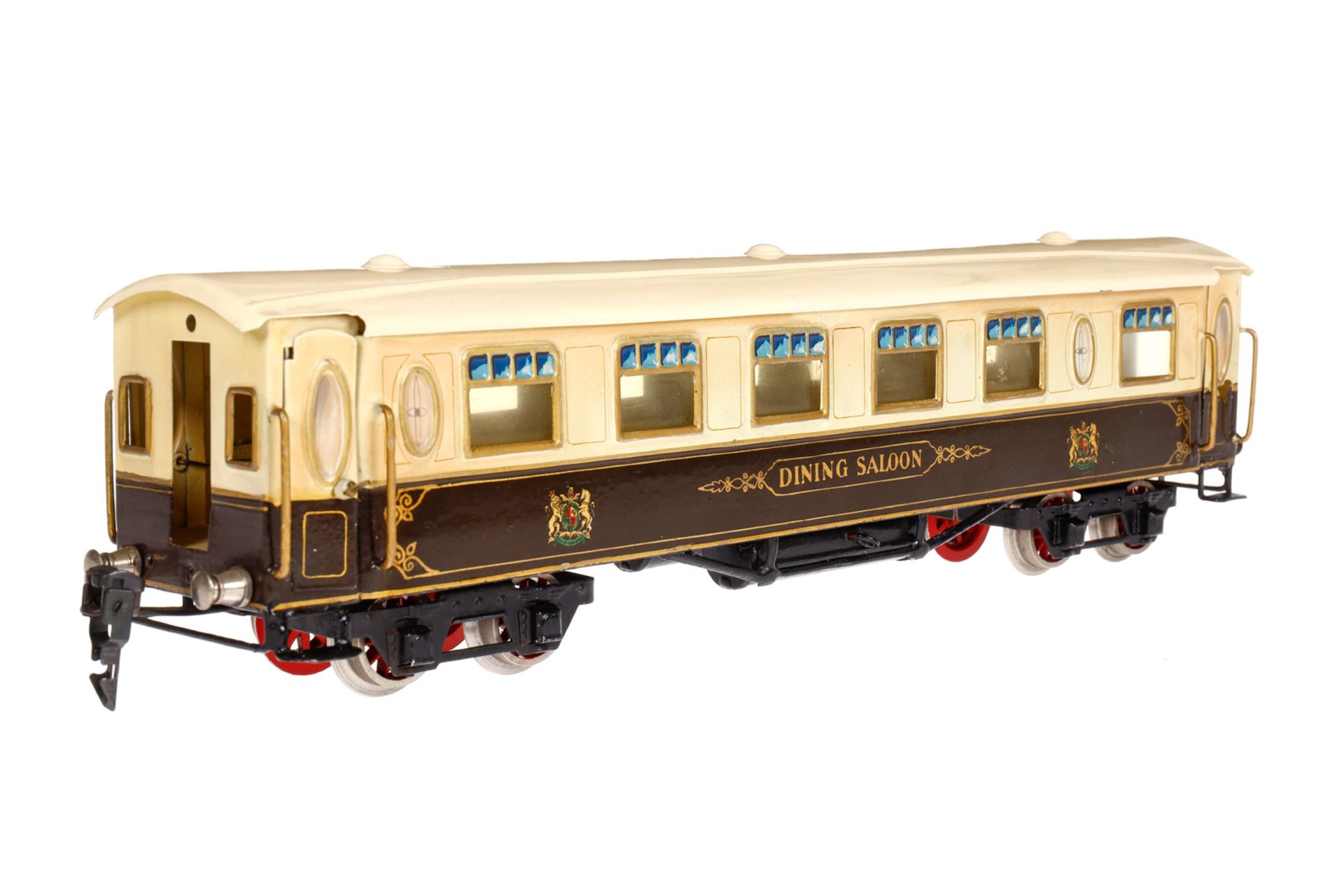 Märklin engl. Pullmanwagen ”Dining Saloon” 2890, Spur 0, HL, mit 4 AT, je 3 Bohrungen in - Bild 3 aus 4