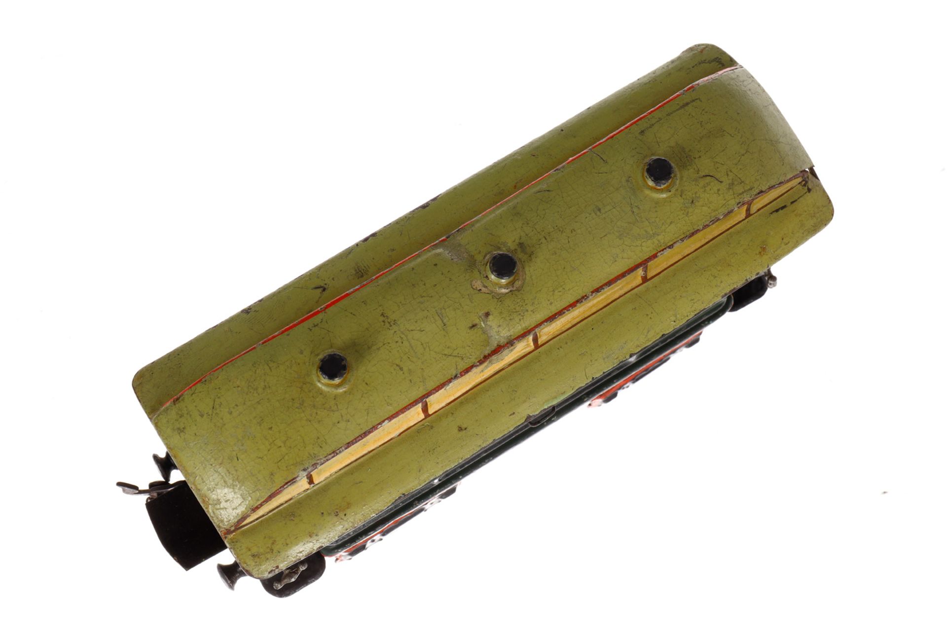 Märklin Personenwagen 1841, Spur 0, uralt, HL, mit Inneneinrichtung und 4 AT, ohne Schilder, 1 - Bild 6 aus 6