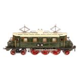 Märklin 2-C-1 E-Lok HS 66/13020, Spur 0, elektr., grün, mit 1 el. bel. Stirnlampe, Treppen tw mit