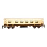 Märklin engl. Pullmanwagen ”Dining Saloon” 2890, Spur 0, HL, mit 4 AT, je 3 Bohrungen in