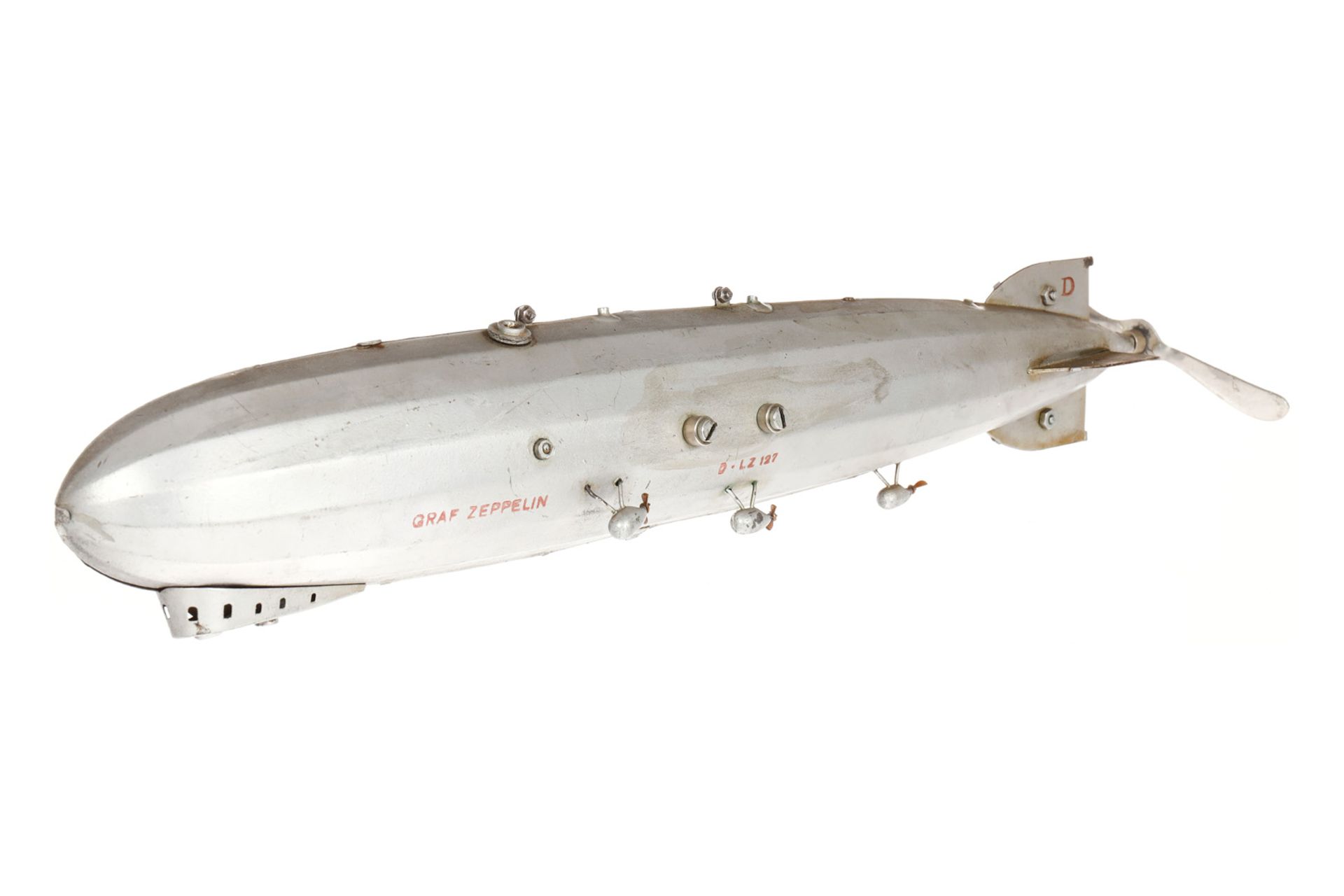 Märklin Zeppelin-Luftschiff 13806, elektr., HL, mit Aufhängung (Klebespuren) und elektr.