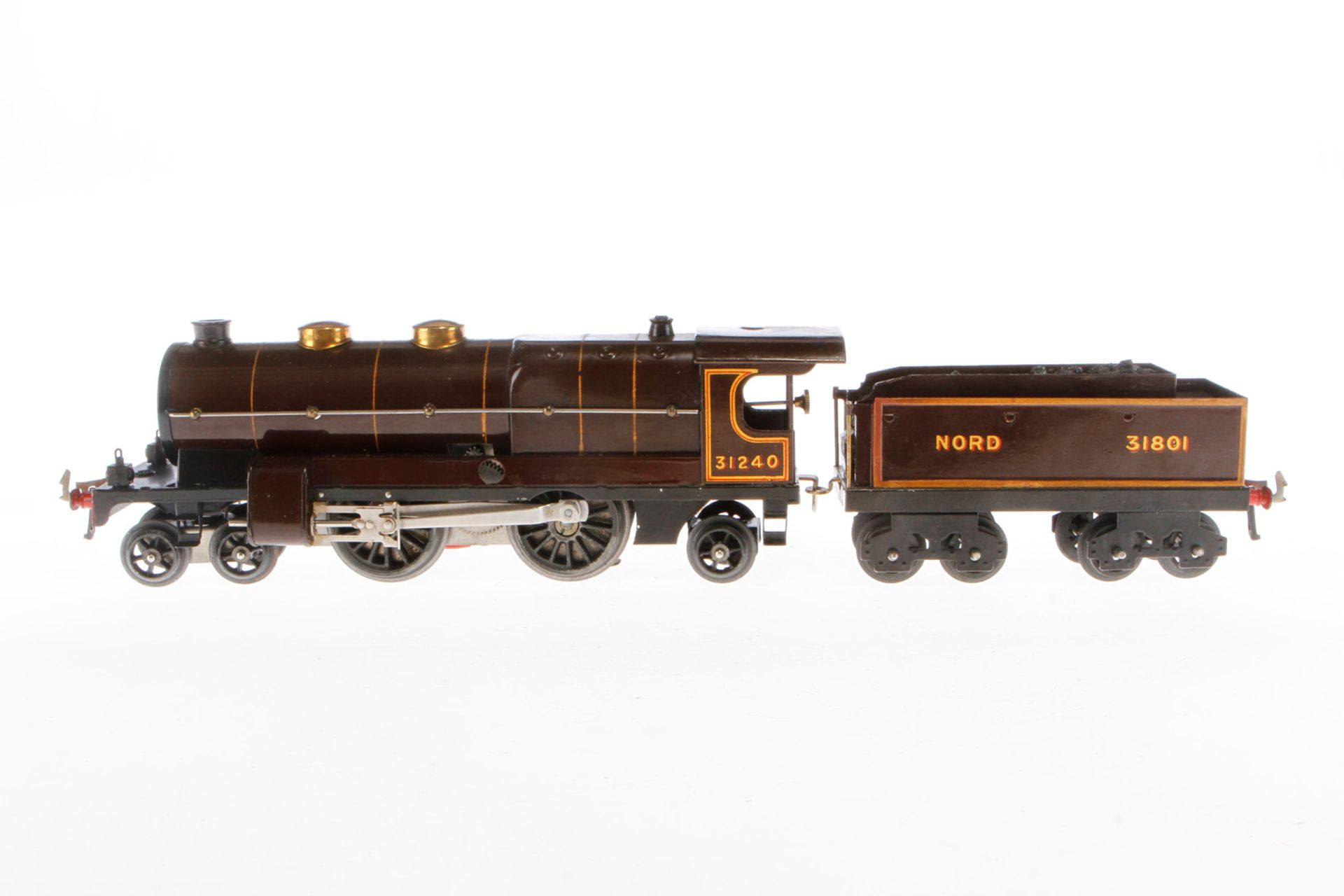 Hornby 2-B-1 Dampflok 31240 Nord, Spur 0, elektr., braun/schwarz, mit Tender 31801, LS, Z 3