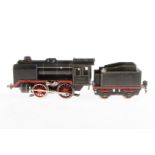 Märklin B-Dampflok R 66/12900, mit 2A-Tender, Spur 0, elektr., Gebrauchsspuren, Z 2