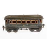 Märklin int. Schlafwagen 1747, Spur 0, CL, mit 4 AT, stark gealterter Lack, LS, L 21,5, Z 4