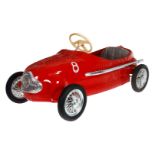 Giordani Tretauto, Rennwagen Nr. 8 ”Ferrari”, Blech, HL, mit Batteriebeleuchtung, Spreichenräder mit