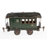 Märklin Personen/Gepäckwagen, Spur 1, uralt, HL, stark gealterter Lack und LS, L 19,5, zum