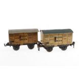 2 Bing Güterwagen, Spur 0, LS, Z 4
