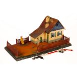 Märklin Wärterhaus 2150, HL, mit Stecksignal, NV und besch., L 26, zum Herrichten