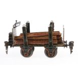 Märklin Rungenwagen 1833, Spur 0, uralt, HL, L 12,5, Z 4