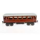 Märklin Mitropa Speisewagen 1886, Spur 1, CL, mit 4 AT, Trittstufen fehlen, LS und gealterter