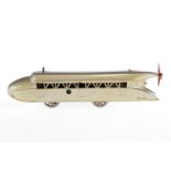 Märklin Schienenzeppelin SZ 970, Spur 0, Uhrwerk intakt, HL, LS an Nase, Z 3