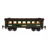 Märklin Personenwagen 1841, Spur 0, HL-Version, mit 4 AT, 1 Zuglaufschild fehlt, LS und gealterter