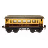 Märklin Rheingoldwagen 1888, Spur 0, CL, mit Speiseeinrichtung und 4 AT, LS und gealterter Lack, L