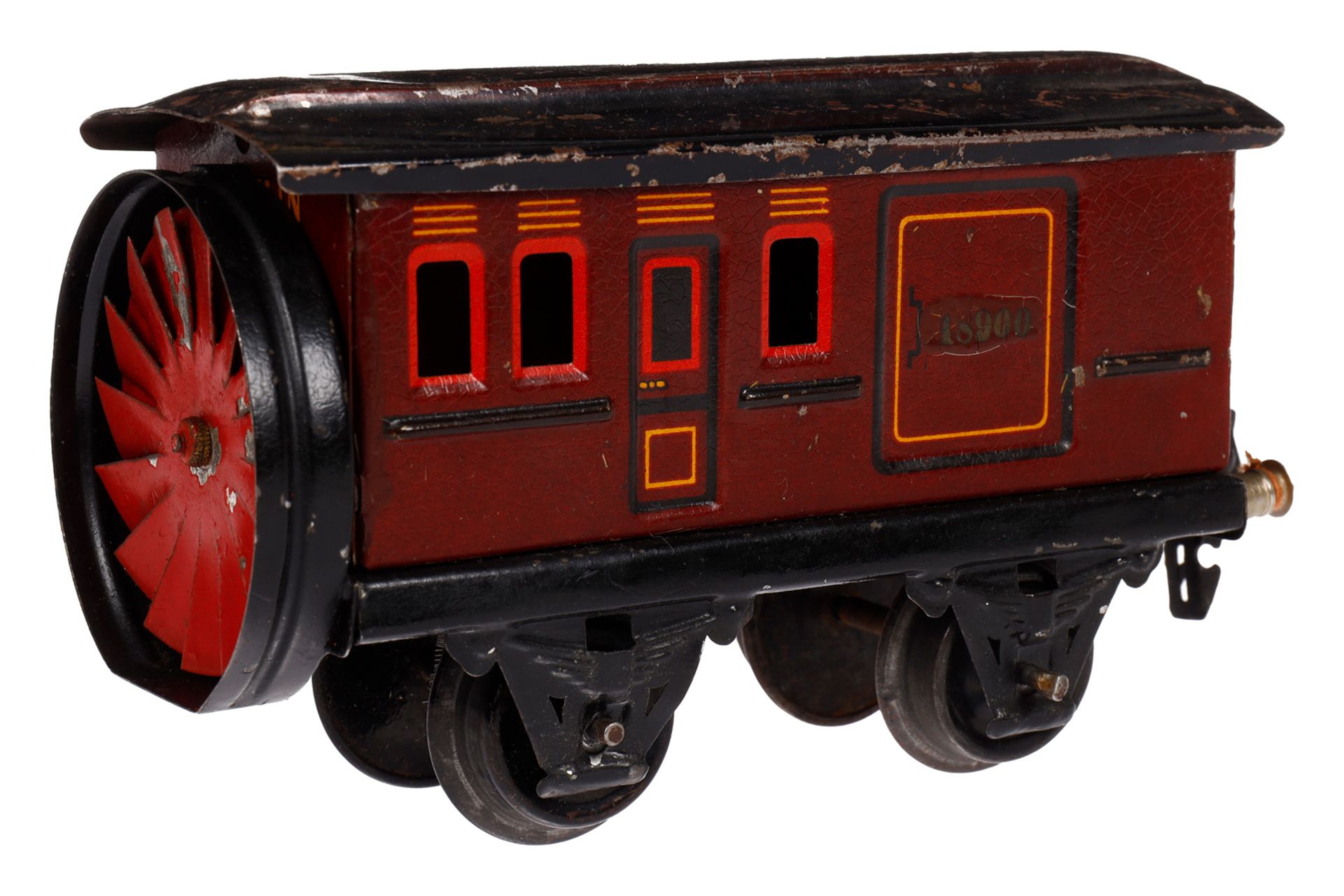 Märklin Schneeschleuderwagen 1890, Spur 0, CL, starke Alterungsspuren, LS, L 13, Z 3-4