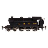 Märklin englische 2-C Tenderlok LMS 15351, Spur 0, Walker-Fenn-Uhrwerk, HL, min. Gebrauchsspuren,