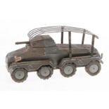 Märklin Panzerspähwagen, feldgrau, Guss, LS, L 10,5, Z 4