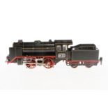 Märklin B-Dampflok R 66/12920, Spur 0, elektr., schwarz, mit Tender, kW und 2 el. bel.