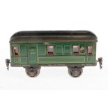 Märklin Gepäckwagen 1885, Spur 1, CL, Dach Klarlacküberzug, L 20,5, Z 2